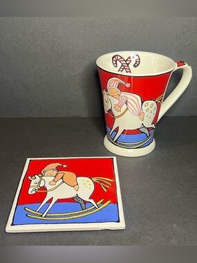 Ursula's Christmas by Ursula Dodge Signature Matching 12oz Coffee Mug & Coaster